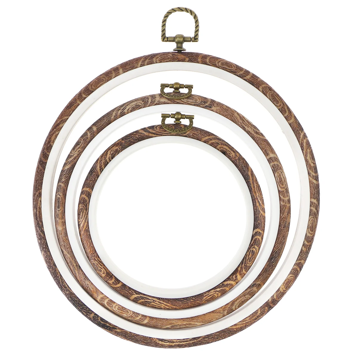 

Embroidery Hoop Kitoctagon 3 Circle Frame Hand Starter Kits Stamped Inch Tool Cross Circles Round Craft