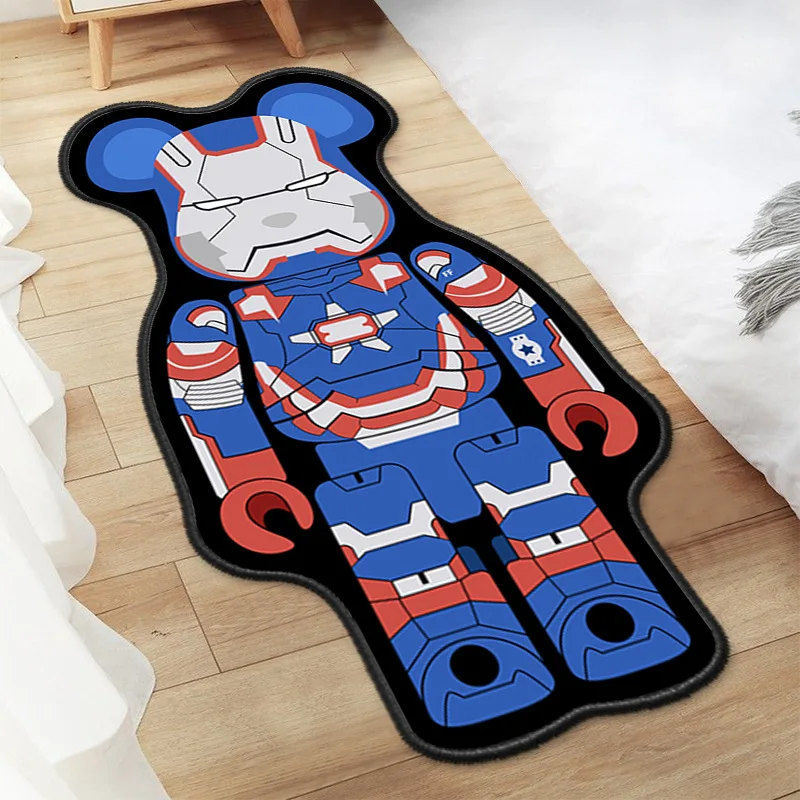 

Cartoon Rug Violence Bear Carpet for Bedroom Bedside Living Room Non-slip Fashion Home Irregular Creative Design Floor Mat