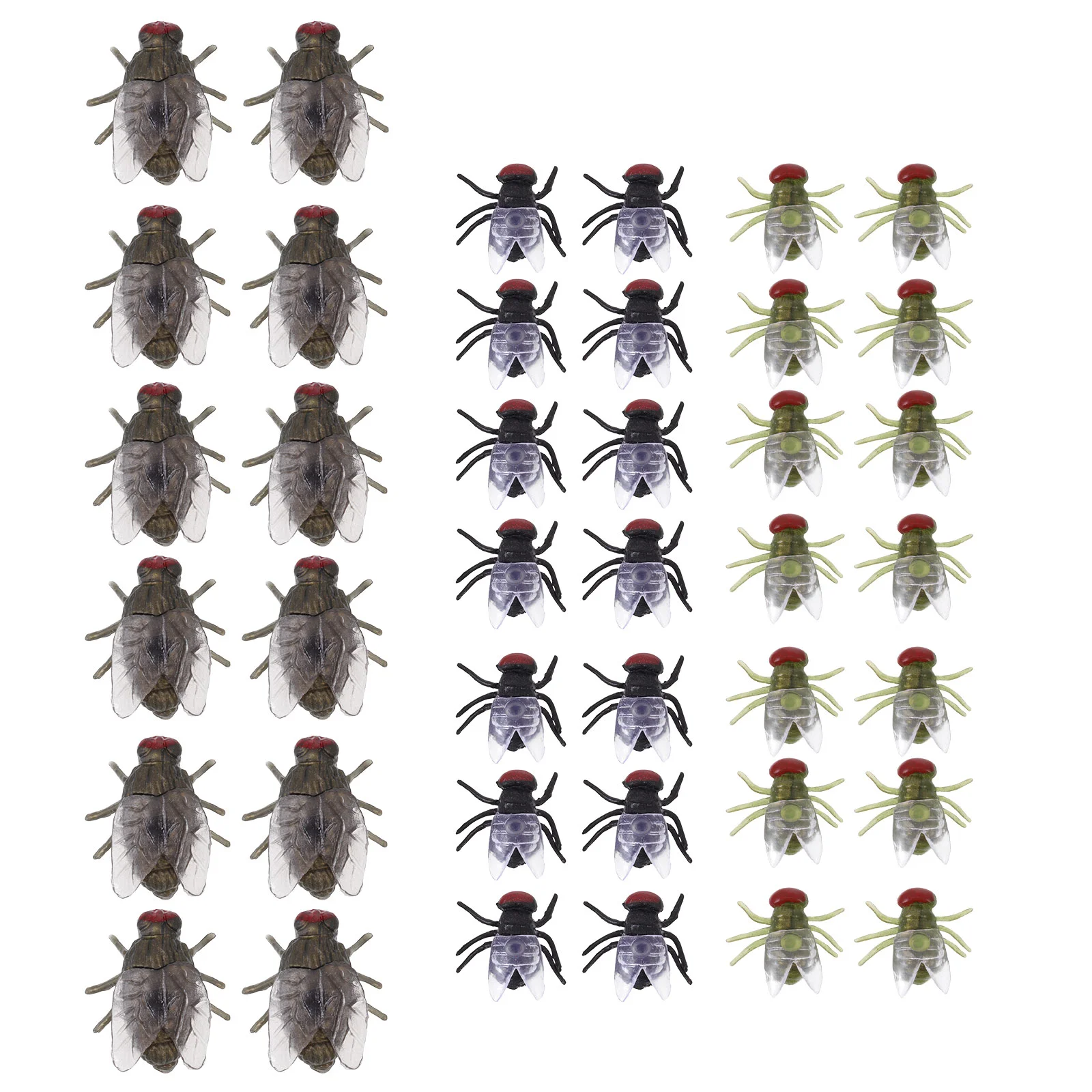 

Fly Model Fake Flies Ants Plastic Black Blowfly Insect Tricky Props Halloween Artificial Spoof Toys Prank Insects