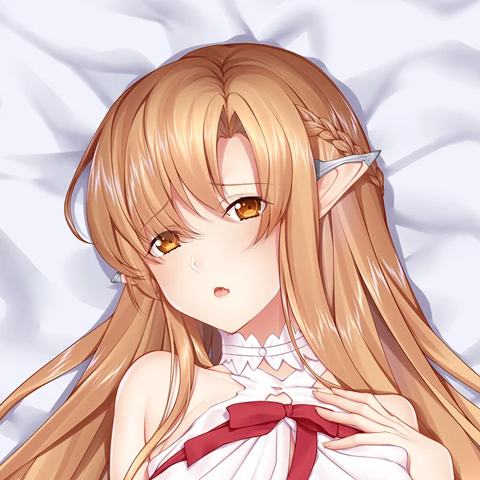 

Yuuki Asuna Manga Dakimakura Pillow Cases Sword Art Online Titania Hugging Body Pillowcase Erica Pillow Cover Customize Cushions