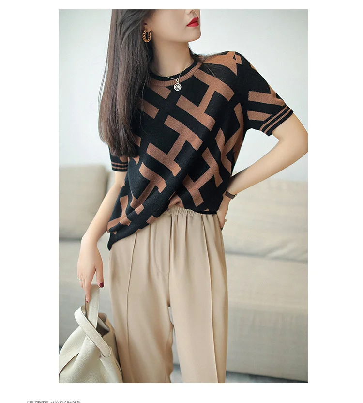 

Short sleeve cashmere sweater women Summer Knitted Pullover Women Short Sleeve Tops Pull Femme Jumper