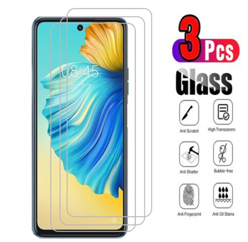 

Стекло для Tecno Pop 5 Pova 2, защитная пленка для экрана Spark 7Pro 7P T Go 2021, закаленное стекло для Tecno Camon 18 16 SE 17P Pro Vidro, 3 шт.