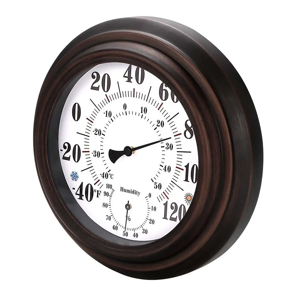 

Thermometer Hygrometer Vintage Indoor Outdoor Temperature No Battery Wall