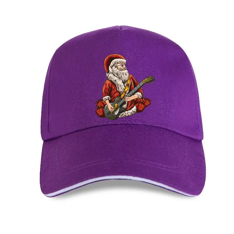 

new cap hat Christmas Santa Claus Plays The Guitar Parody Funny Black Baseball Cap Harajuku Ullzang Funny Male Oversized