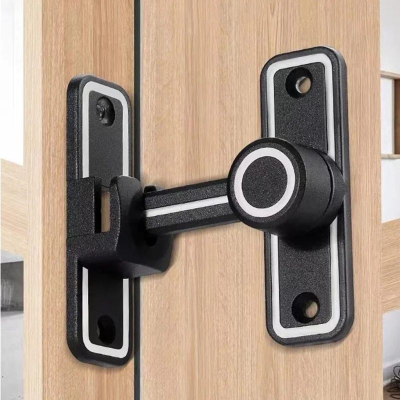 

90°/180°Dual Purpose Door Latch Sliding Door Lock With Luminous Door Buckle Free-punch Interior Door Metal Bolts