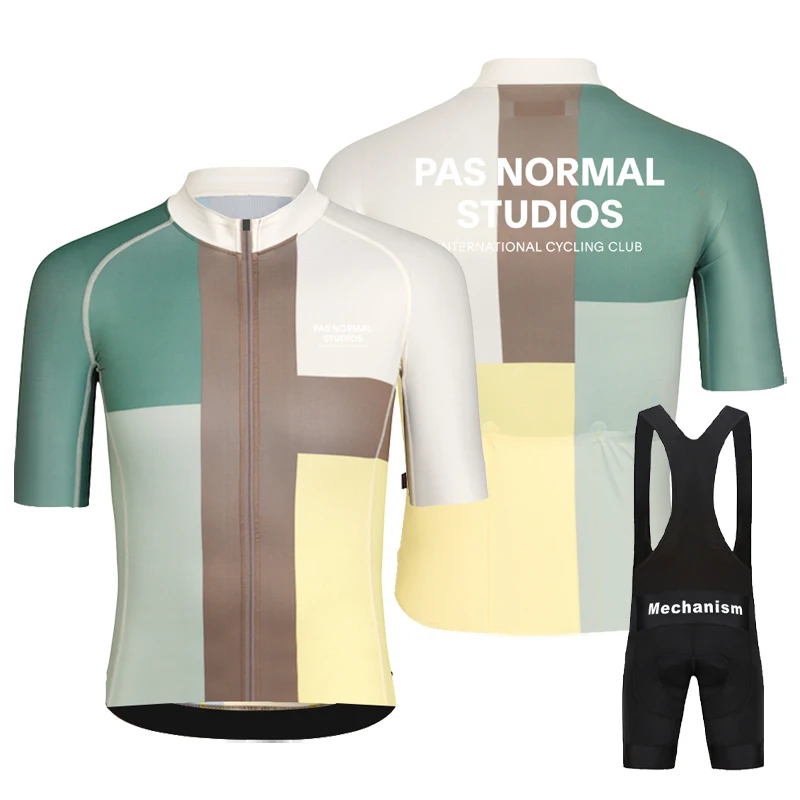 

2023 pas normal studios Cycling set Summer Bicycle racing Suit Men Bike Clothing MTB maillot PNS Short Sleeve Cycling Clothing