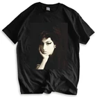 Модная брендовая мужская футболка свободного покроя Amy Winehouse черная портретная футболка с изображением рисунка официальная фотосессия для мальчиков
