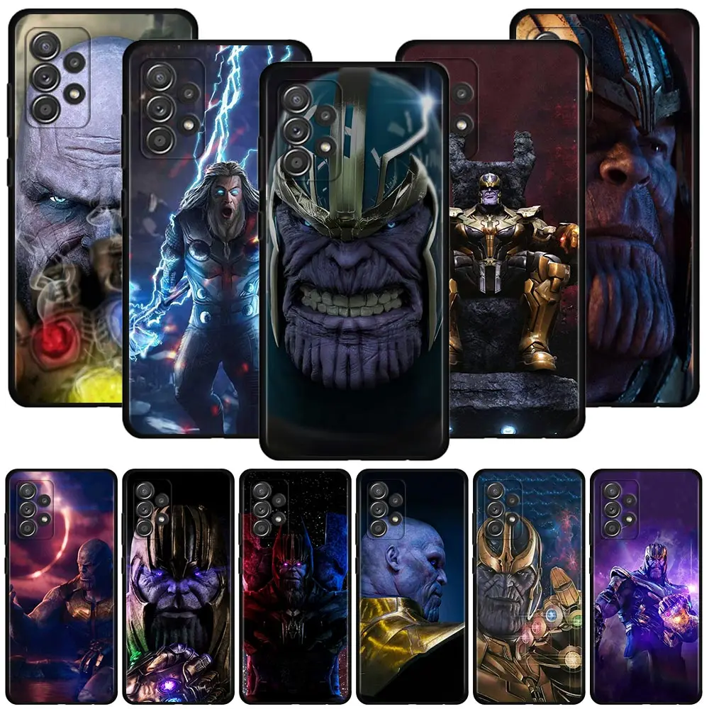 

Marvel Thanos Megamind Phone Case For Samsung Galaxy A12 A72 A51 A52 A73 A53 Cover A71 A32 A21s A52s A13 A22 A03s Capa
