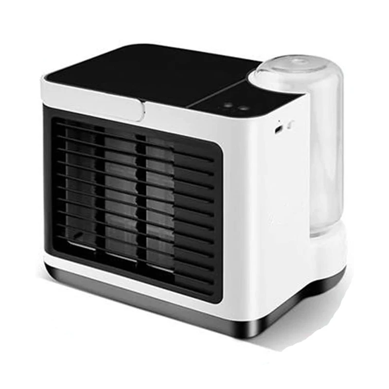 

AD-Portable Air Conditioning Fan 3 Speeds Mini Air Conditioner Purifier Humidifier Desktop USB Air Cooling Fan Air Cooler