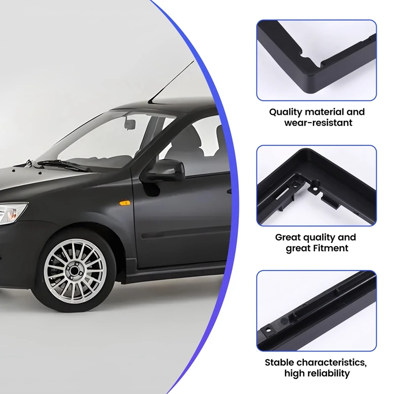 2Din 9-дюймовая автомобильная панель управления Fascia Audio Frame Радио Стереопанель для