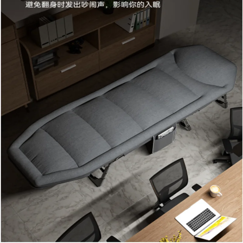2022 new folding bed linen office afternoon afternoon sleep artifact march bed home portable simple accompanied bed durable loun