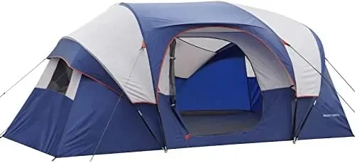 

10 Person Camping Tent - Portable Easy Set Up Family Tent for Camp, Windproof Fabric Dome Tent Outdoor for Hiking, Backpacking,