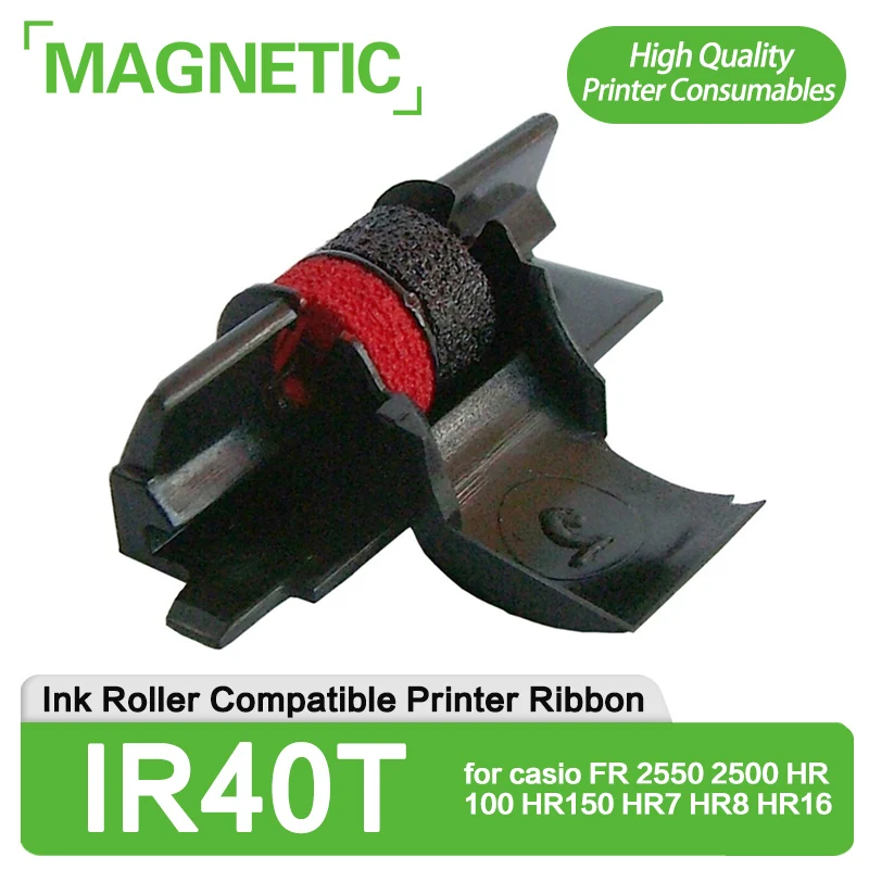 

Новая Черная/красная лента для принтера, совместимая с чернильными роликами IR40T, 20/50/100 шт., для casio FR 2550 2500 HR100 HR150 HR7 HR8 HR16