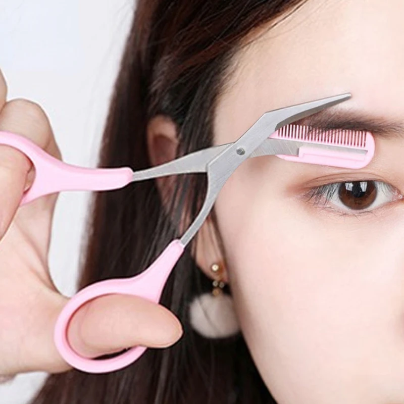 Eyebrow Trimmer Scissor Beauty Products for Women Eyebrow Sc