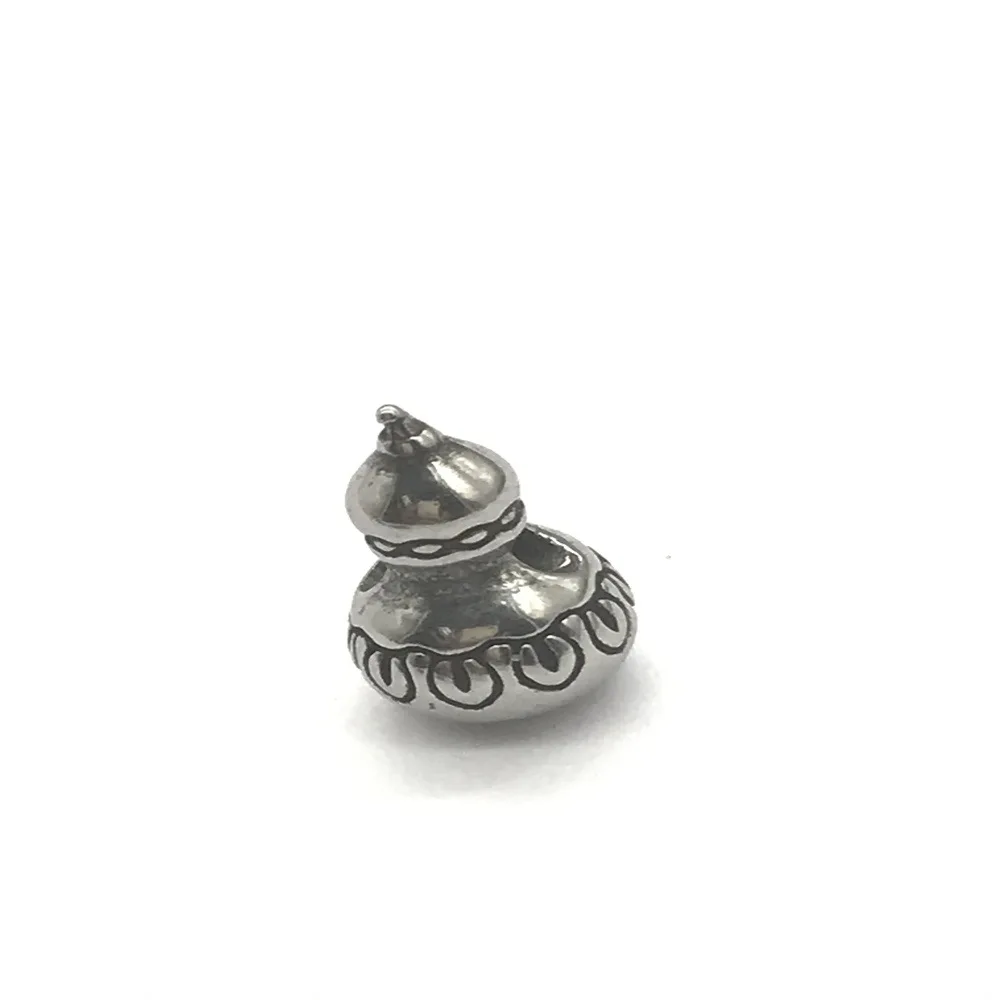 

Solid Stainless Steel Gourd Shape Bead Metal Spacer Charms Beads Fit DIY Bracelet Necklace For Jewelry Making Accessories