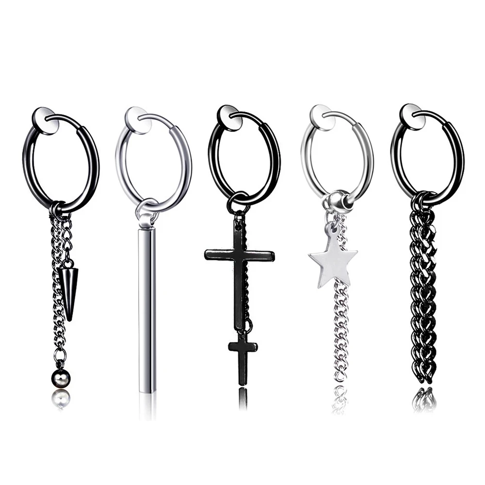 

1 шт., серьги-Клипсы из нержавеющей стали