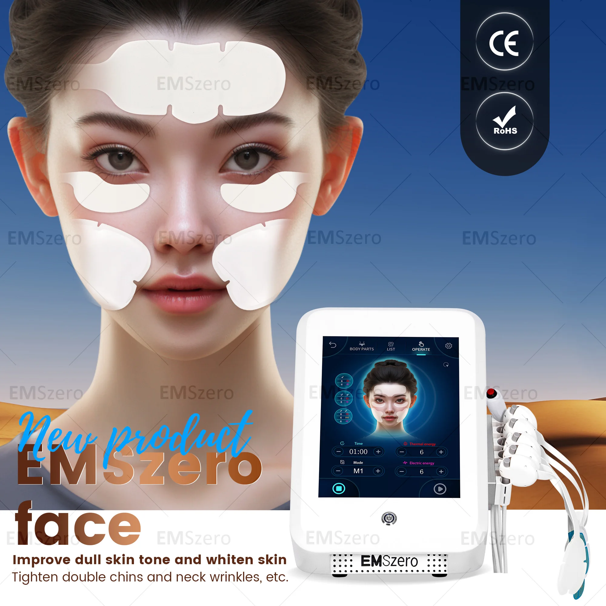 Профессиональная электростимуляция лица Ems RF машина для подтяжки PEFACE Sculpt