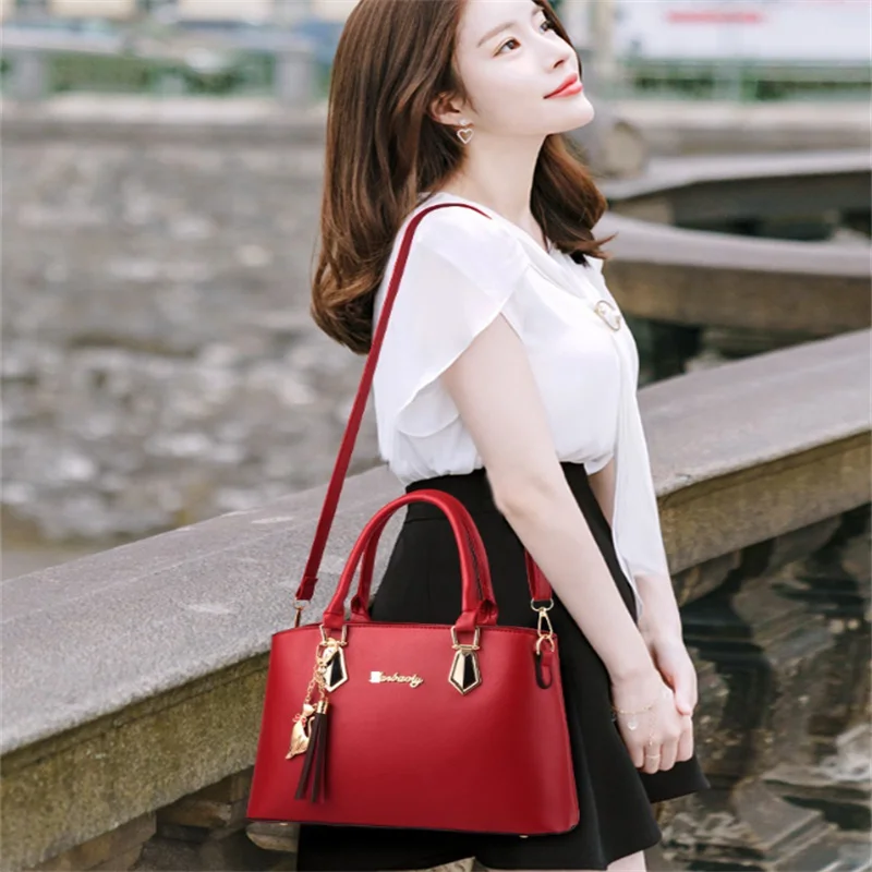 Fashion Luggage &Bags Women's Handbags Crossbody NEW Simple Shoulder Bag Large Capacity PU Casual 2 PiecesLadies Bolsos