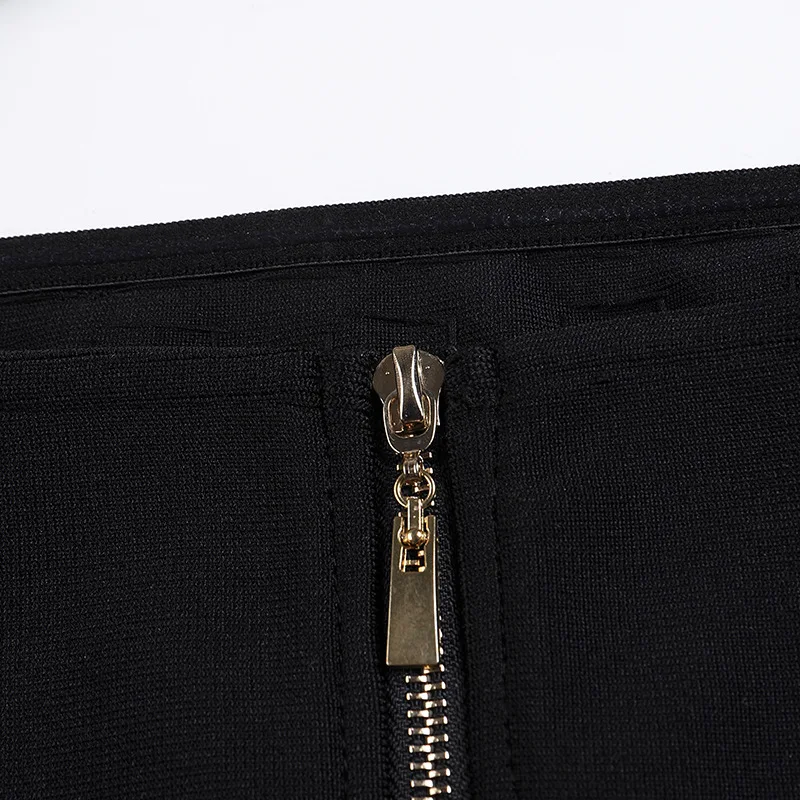 OFU 2 шт. роскошная женская бандажная юбка Коктейльная черная и белая