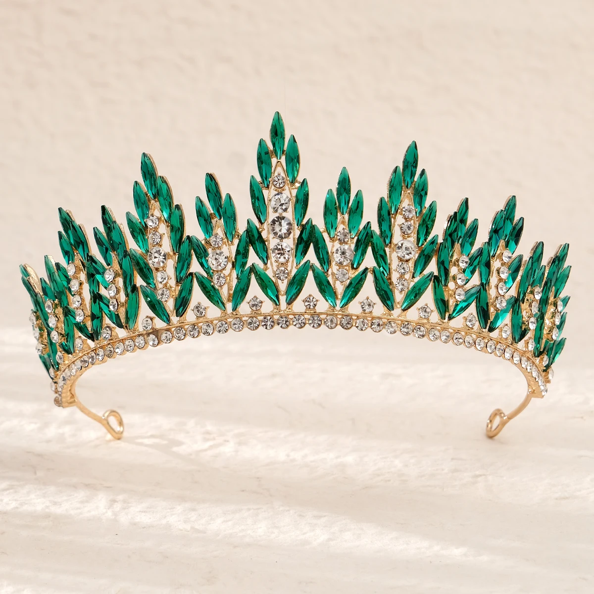 

Party Gift Golden Crown Rhinestone Crystal Crown Women's Accessories Hair Accessories Fashion Tiaras For Girl