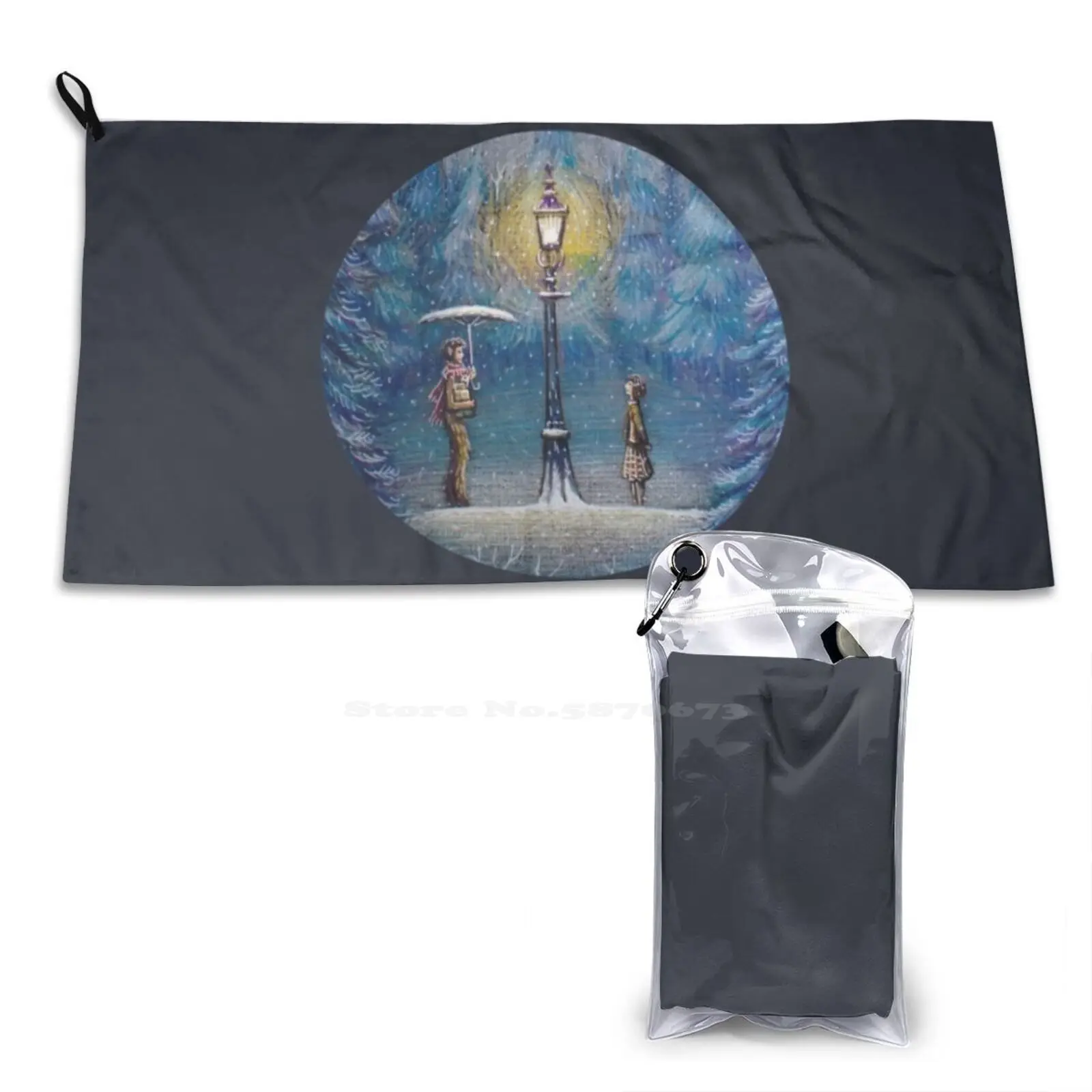 Волшебное мягкое полотенце Narnia с фонариками быстросохнущее пляжное хроники