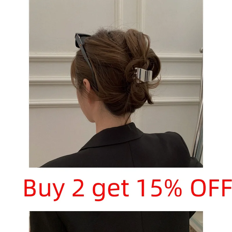 Роскошный Металлический клипса для волос женщин маленькие крабы держателей