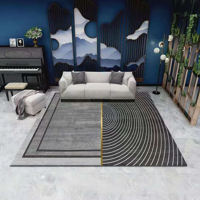 

Modern Nordic Light Luxury Gold Diamond Velvet Carpet Waterproof Anti-slip Machine Washable Household Living Room Carpet Bedroom