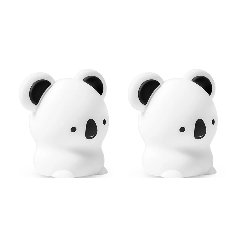 

Светодиодный ночсветильник Koala с цветным силиконовым сенсорным датчиком, приглушаемая прикроватная настольная лампа RGB для детей, подарок ...