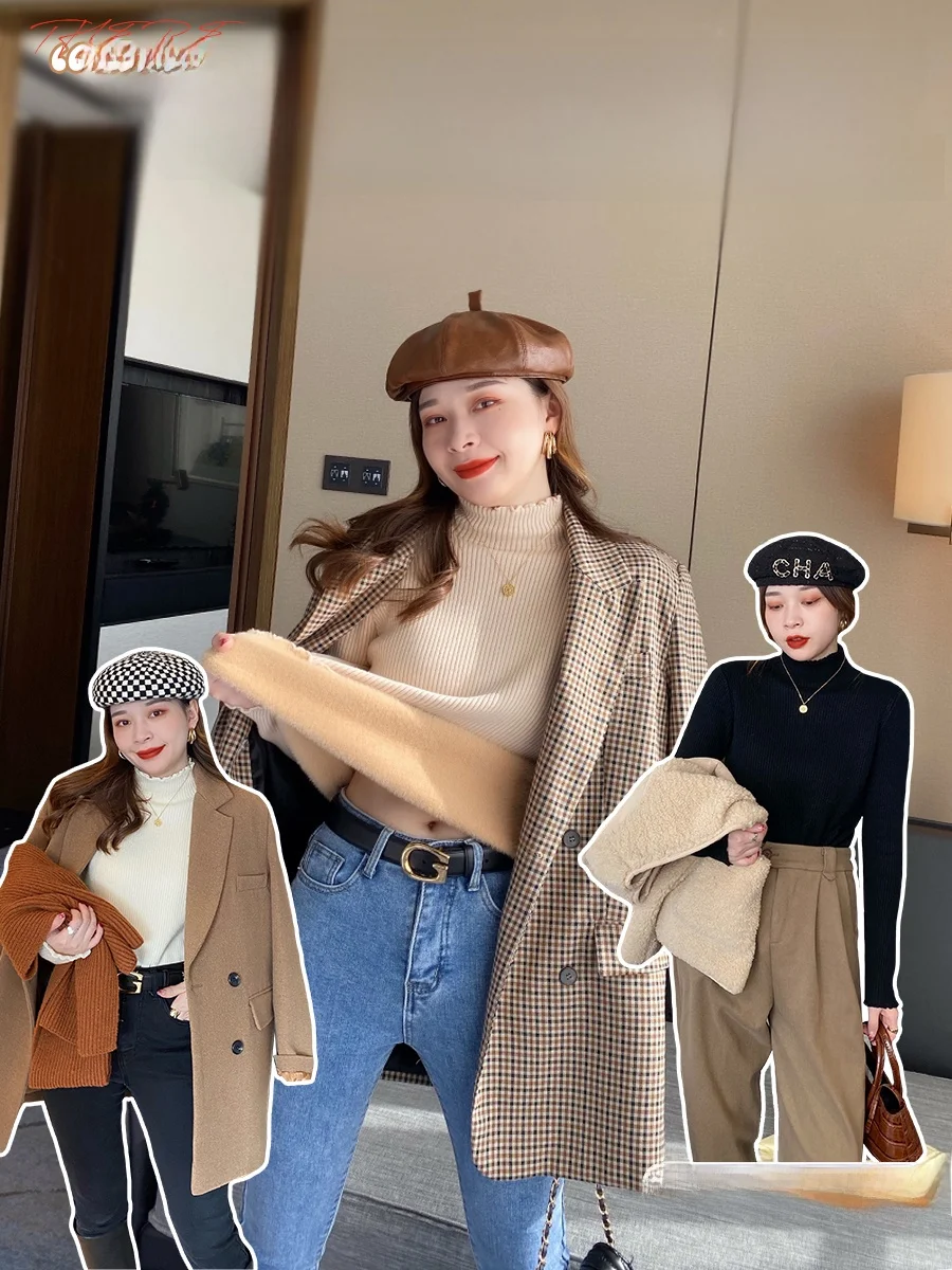 Белый свитер нижняя рубашка женская осень и зима 2024 новая внутренняя одежда