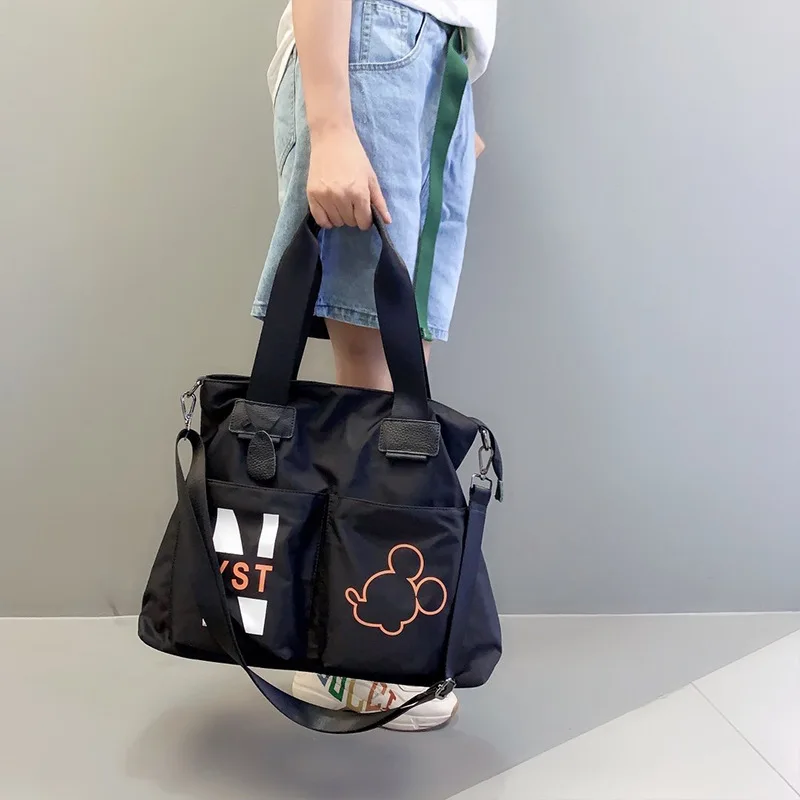 Disney Mickey's New Travel Tote Bag Luxury Brand Fashion Women's Portable Portable Travel Bag Large Capacity Fitness Storage Bag