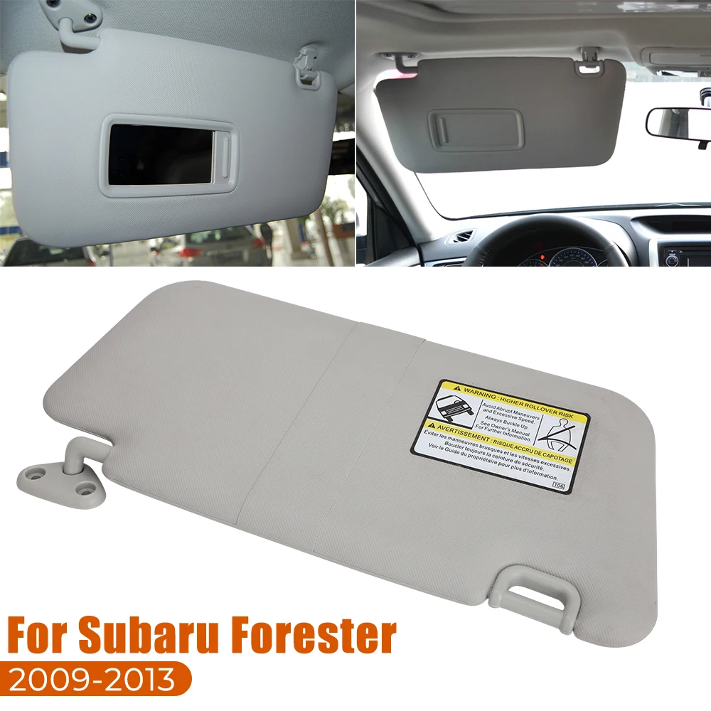 Серый автомобильный солнцезащитный козырек с левой стороны водителя пассажира