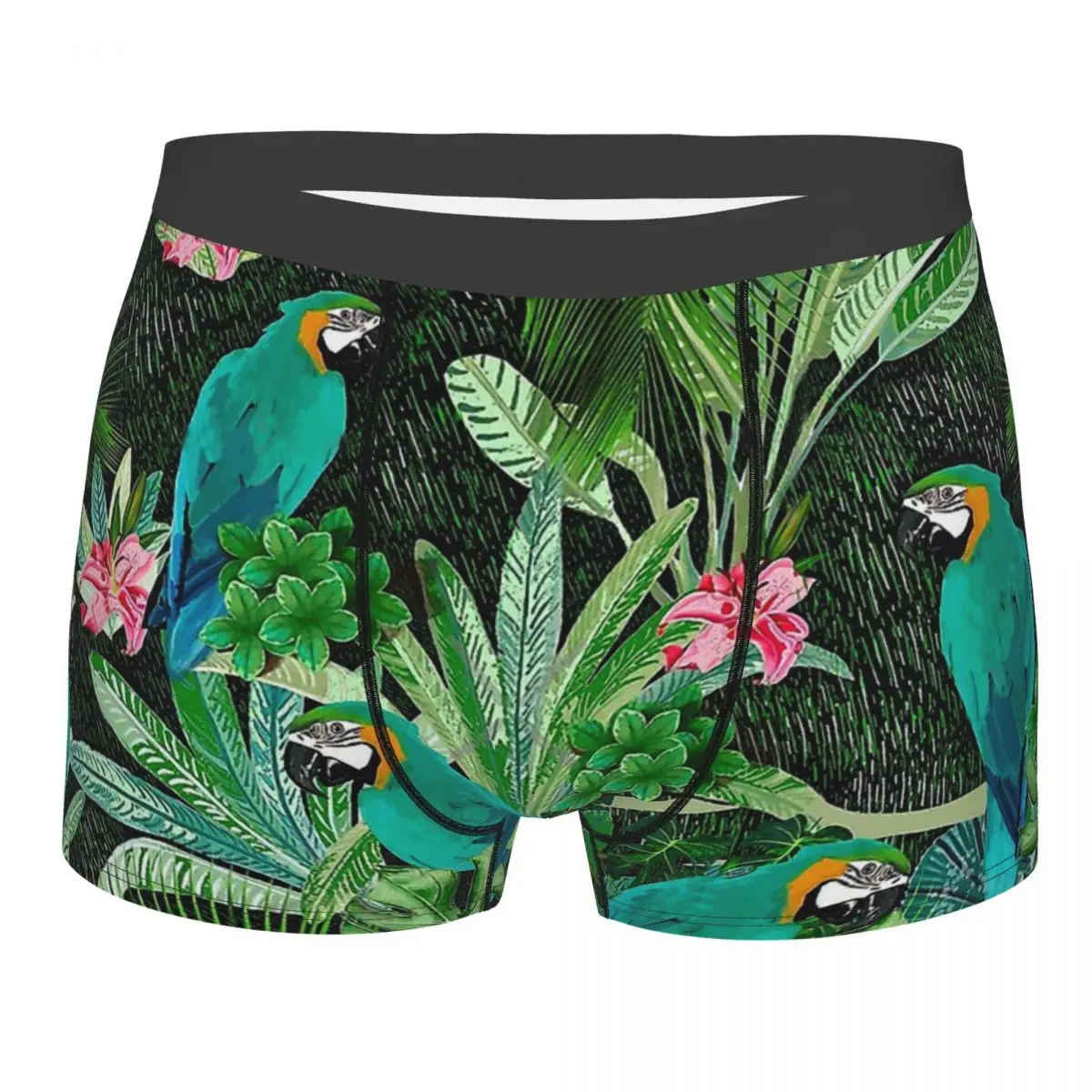 

Tropical Bird Pattern Animal Meme Underpants Homme Panties Men's Underwear Ventilate Shorts Boxer Briefs