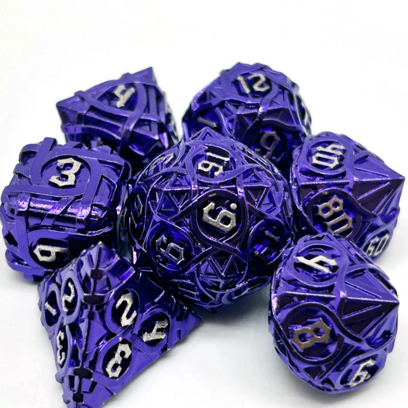 DND RPG Board Game Dice Polyhedral Dice set Metal Dice