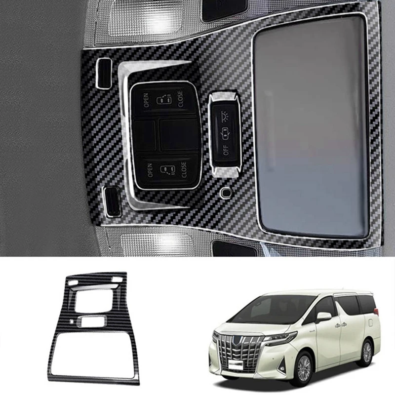 

Автомобильная лампа для чтения, декоративная рамка, подставка для чтения, автомобильная лампа для чтения на крыше, отделка для Toyota Alphard 2015 2020...