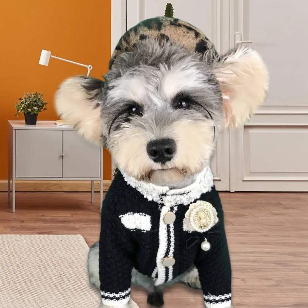 

Wearable Pullover Type Comfy Dog Cardigan Pet Costume Cute Delicate Stitching