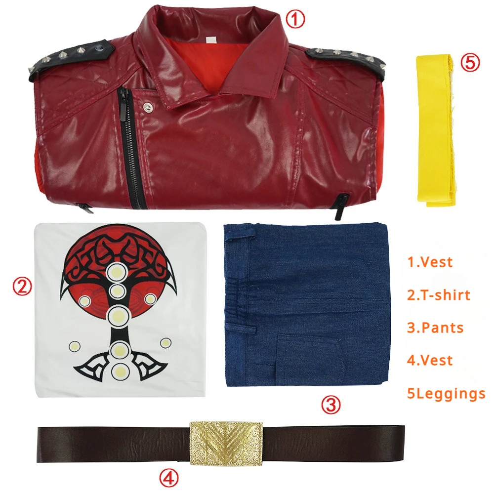 Костюм для косплея из фильма Le God Du Tonnerre 4 Love and Thunder футболка брюки пояс леггинсы