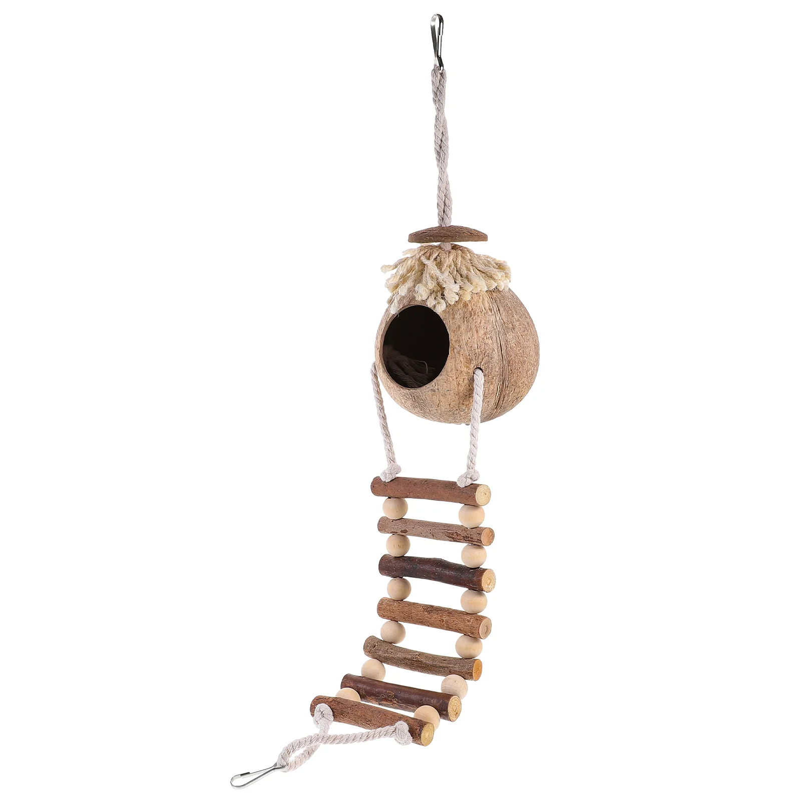 

Toys Decorative Bird Bed House For Bird's Nest Hanging Pet Coconuts Shell Parrot