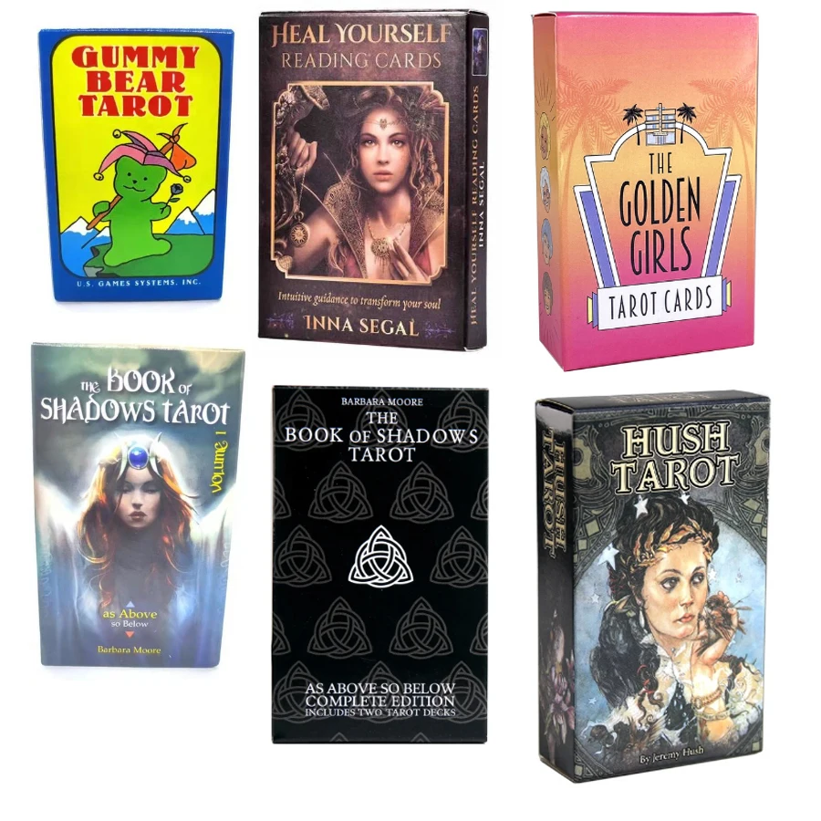 

Tarot oracle card mysterious divination comics Tarot card female girl card game board game English playing cards with PDF guide
