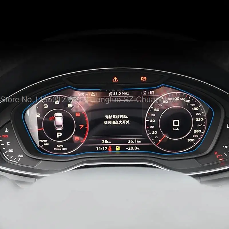 

Защитная пленка из закаленного стекла для Audi A4 B9 S4 A5 S5 Q5 2016-2019, автомобильная пленка для ЖК-дисплея, пленка против царапин