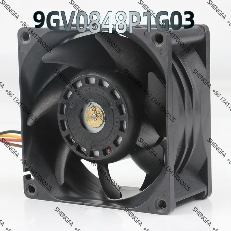 Фото Охлаждающий вентилятор Sanyo 12V 24V AC EC 8038 80X80X38MM с регулировкой скорости, высокий объем воздуха, для сервера 9GV0848P1G03 DC 48V 0.84A №3