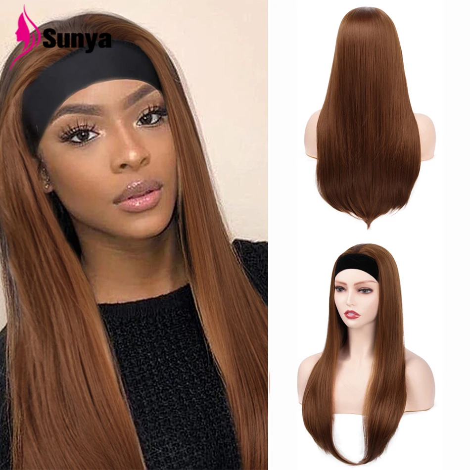

99J 27# 30# Full Machine Made Headband Wig Highlight Wig Human Hair Straight Color Wig Human Hair Wigs For Black Women