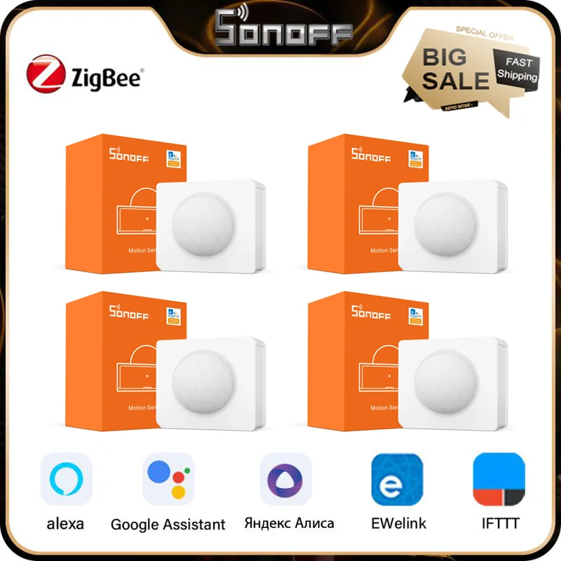 1-6 шт. SONOFF SNZB-03 датчик движения ZigBee инфракрасный детектор сигнализации