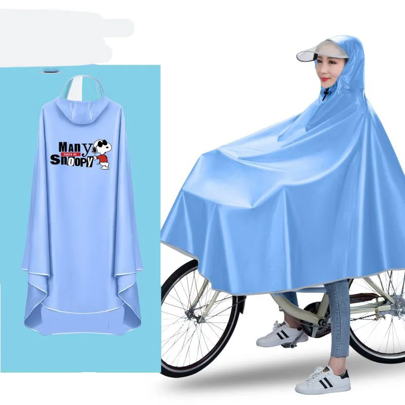 

Anime Raincoat Snoopys Accessories Cartoon Bicycle Electric Vehicle Rain Cape Kawaii for Riding Cute Toys for Girls Boys Gift