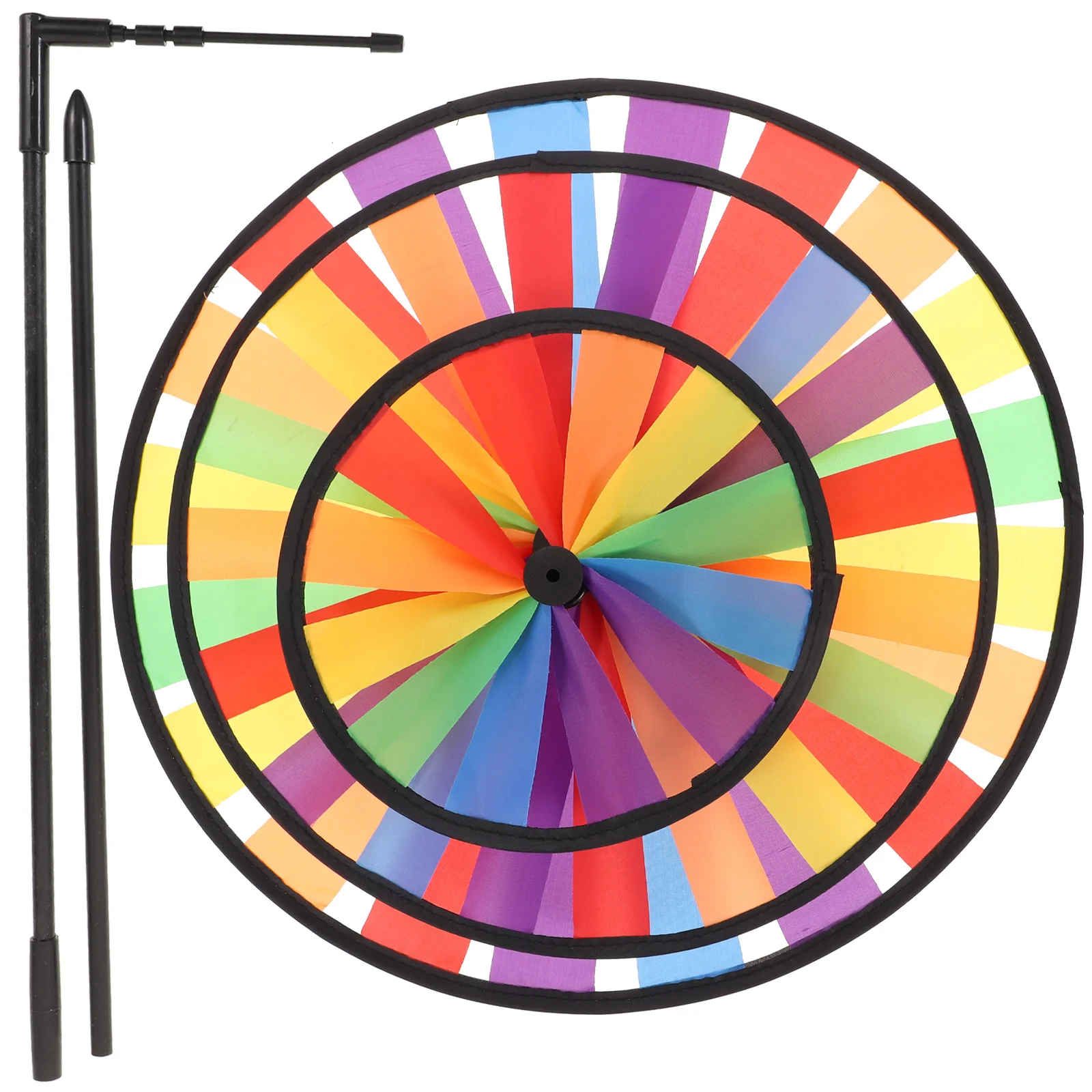 

Windmill Wind Spinners Garden Outdoor Decoration Pinwheel Kids Yard Rainbow Toys Toy Cloth Home Sunflower Colorful Spinner Lawn