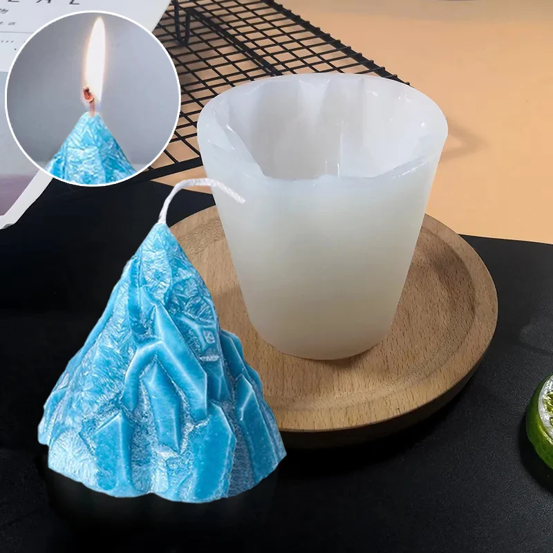

DIY Handmade Iceberg Silicone Candle Model Can Do Scented Candle Soap Home Craft Decoration Silicone Mold
