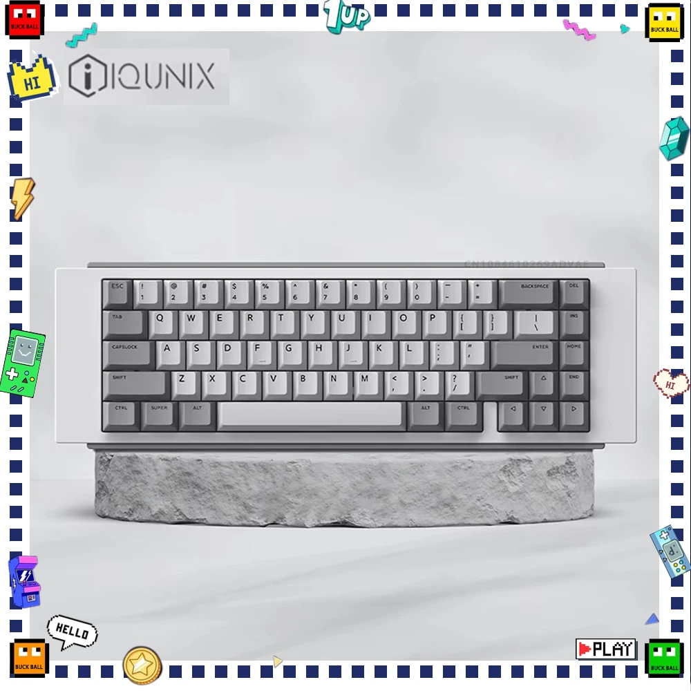 Комплект супермеханической клавиатуры IQUNIX Nature 65 трехрежимная беспроводная