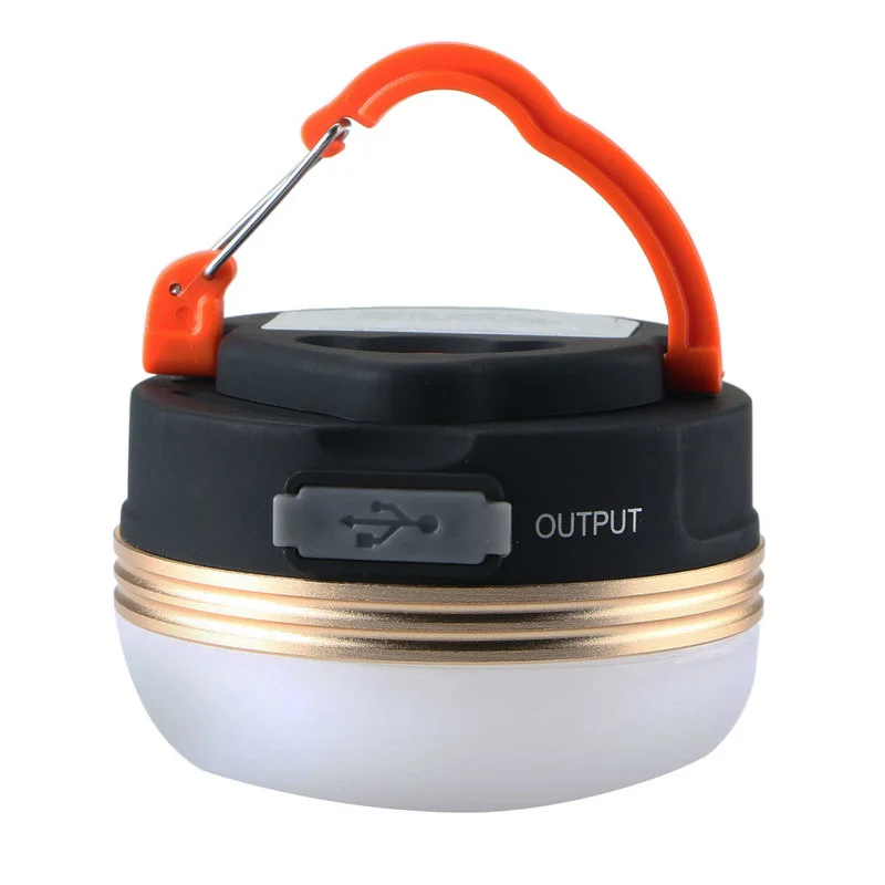 

Mini Camping Tent Hanging Light 1800mha USB Rechargeable Portable Lantern Waterproof Outdoor Hiking Campground Night Lighting