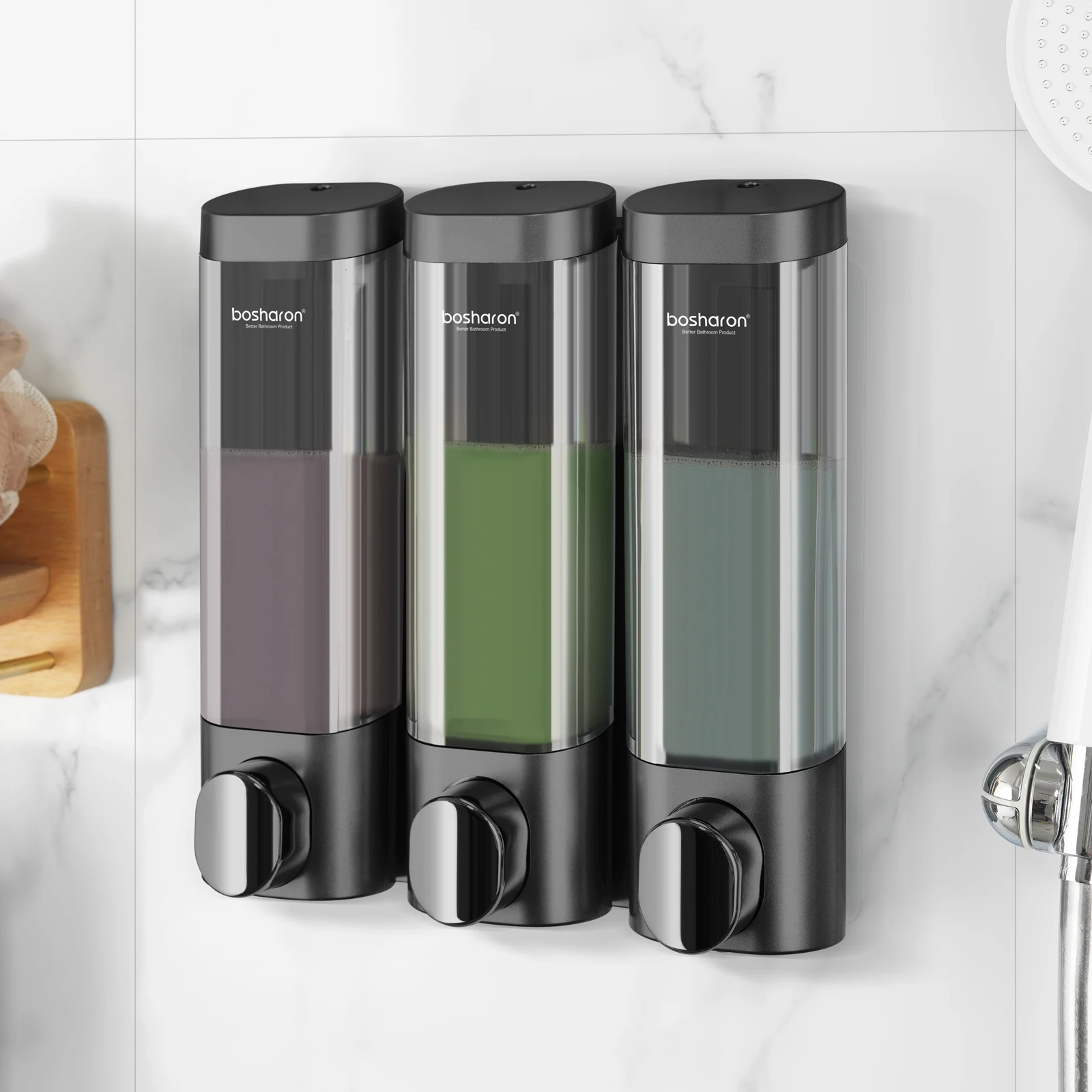 

BOSHARON Тройные диспенсеры для жидкого мыла 300 мл