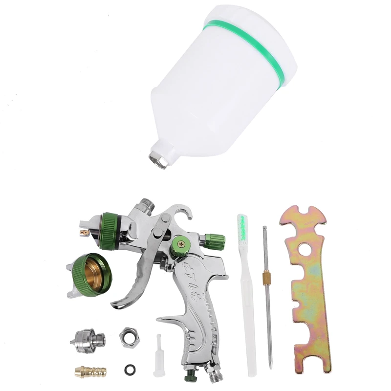 

HVLP 600ML 1.4/1.7Mm Nozzle Gravity Pneumatic Air Paint Spray For Car Auto Repair Tool Painting Kit