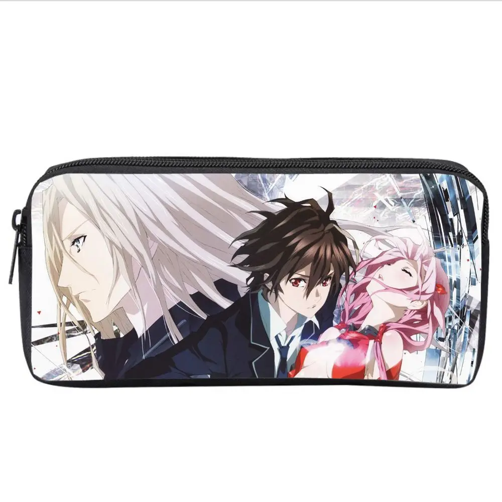 

Anime Guilty Crown Pencil Case Polyester Printing Leisure Teenager Large Capacity Zipper Bag Money Purse Men Women Storage Bag